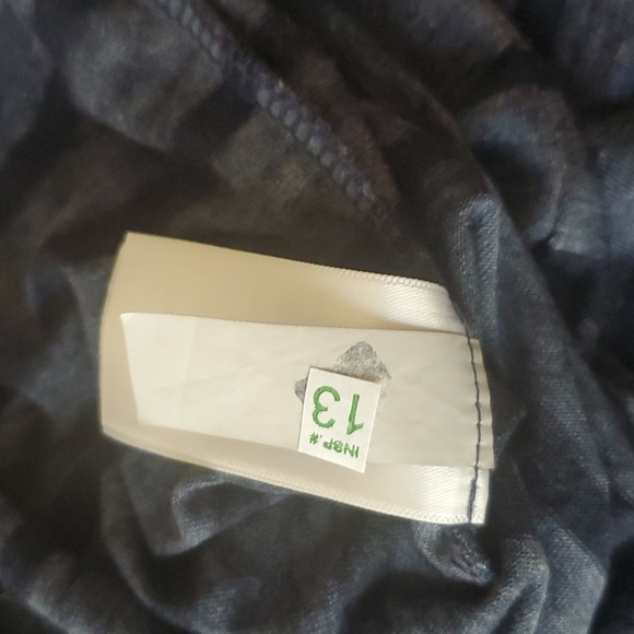 Lucky Brand Venice Burnout, Black/Grey Striped, M, w/pocket - Picture 13 of 14